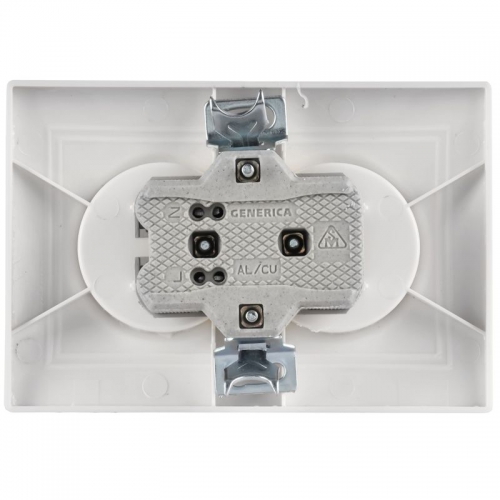 Розетка 2-м СП Кварта 10А IP20 без заземл. бел. ИЭК ERK23-K01-10-DM ERK23-K01-10-DM