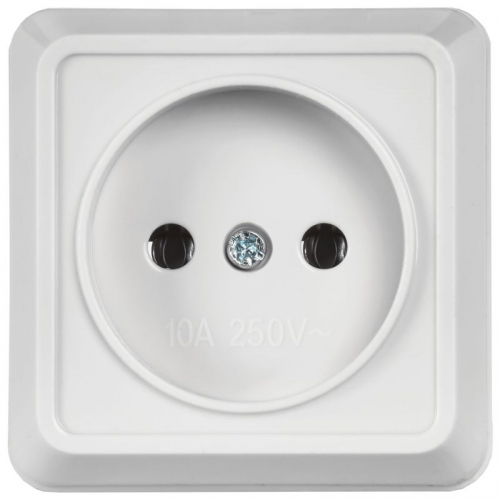 Розетка 1-м ОП Октава 10А IP20 без заземл. бел. ИЭК ERO10-K01-10-DC ERO10-K01-10-DC