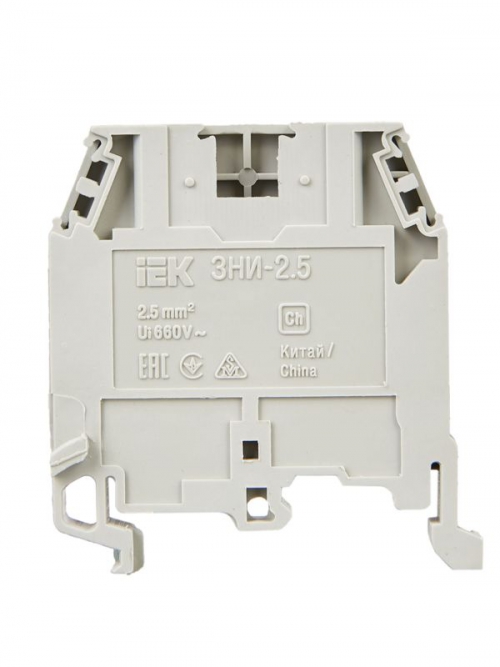 Зажим наборный ЗНИ-2.5кв.мм (JXB24А) сер. IEK YZN10-002-K03 YZN10-002-K03