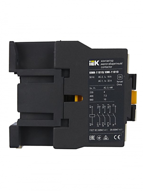 Контактор КМИ-11810 18А 220В 1НО IEK KKM11-018-230-10 KKM11-018-230-10