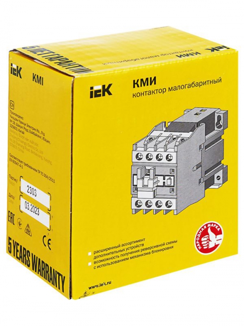 Контактор КМИ-23210 32А 220В IEK KKM21-032-230-10 KKM21-032-230-10