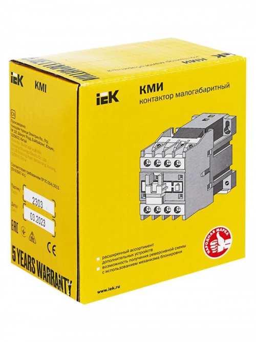 Контактор КМИ-22510 25А 24В IEK KKM21-025-024-10 KKM21-025-024-10