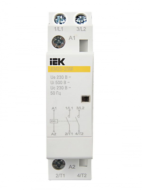 Контактор модульный КМ20-20М AC IEK MKK11-20-20 MKK11-20-20