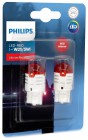 Комплект светодиодных ламп PHILIPS red W21/5W W3x16q 12В/0,8/1,75Вт B2 (2шт) 11066U30RB2