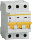 Выключатель автоматический модульный 3п D 10А 4.5кА ВА47-29 ИЭК MVA20-3-010-D