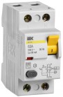 Выключатель дифф. тока (УЗО) 2п 63А 30мА тип AC ВД1-63 IEK MDV10-2-063-030