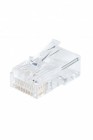 Разъем RJ45 8P8C кат.5E UTP PLUG-8P8C-U-C5-100 для ож и мж кабеля Hyperline 49377