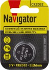Элемент питания литиевый CR2032 93 823 NBT-CR2032-BP1 (блист.1шт) NAVIGATOR 93823
