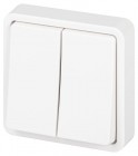 Выключатель Эксперт 11-1524-01 двойн. IP55 10АХ-250В СУ бел. Эра Б0063271