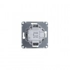 Выключатель 2-кл. СП Glossa 10А IP20 (сх. 5а) 10AX с подсветкой механизм антрацит SE GSL000753