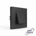 Вывод кабеля СП Pixel IP20 механизм карбон TOKOV ELECTRIC TKE-PX-CP-C14