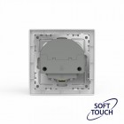 Розетка 1-м СП Pixel IP20 с заземл. с 2-мя заряд. устр. USB тип A+C механизм айс TOKOV ELECTRIC TKE-PX-R1U2AC-C34