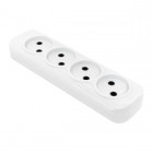 Колодка удлинителя 4-м без заземл. 10А Эксперт 2.2кВт EKF AKB10-4