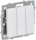 Выключатель 3-кл. СП BRITE ВС10-3-0-БрАБ 10А механизм арктич. бел. IEK BR-V30-0-10-K91