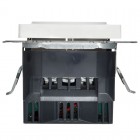 Розетка BRITE РЮш10-1-БрАБ 16А с USB A+A 2.1А с заземл. защ. шторки механизм арктич. бел. IEK BR-R14-16-U21-D21-K91