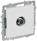 Розетка телевизионная оконечная TV СП BRITE РТВ11-0-БрАБ механизм арктич. бел. IEK BR-A10-O-K91