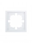 Рамка 1-мест. горизонт. ZIMA бел. LEZARD 704-0200-146