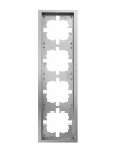 Рамка 4-мест. горизонт. ZIMA сер. матов. LEZARD 704-7400-149