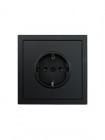 Розетка 1-мест. с/з ПБТ СП ZIMA IP20 16А безвинт. зажим черн. бархат LEZARD 704-4288-122BQC