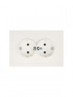 Розетка 2-мест. с/з СП ZIMA IP20 16А ПБТ безвинт. зажим слон. кость LEZARD 704-9000-127BQC