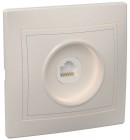 Розетка компьютерная 1-м СП Кварта РК10-ККм IP20 крем. ИЭК EKK10-K33-DM