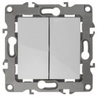 Механизм выключателя 2-кл. СП Эра12 10А IP20 12-1104-01 250В 10AX бел. Эра Б0014645