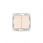 Выключатель 2-кл. Glossa (сх. 5) 10AX быстрозажим. клем. механизм беж. SE GSL000251S