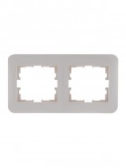 Рамка 2-м Karina Life горизонт. крем. LEZARD 708-0300-147