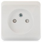 Розетка 1-м ОП Этюд 16А IP20 250В без заземл. защ. шторки бел. SE PA16-002B