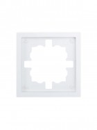 Рамка 1-мест. горизонт. ZIMA бел. LEZARD 704-0200-146