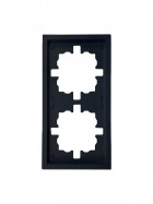 Рамка 2-мест. горизонт. ZIMA черн. бархат LEZARD 704-4200-147