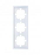 Рамка 3-мест. горизонт. ZIMA бел. LEZARD 704-0200-148