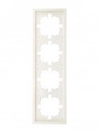 Рамка 4-мест. горизонт. ZIMA слон. кость LEZARD 704-9000-149