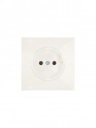 Розетка 1 мест. б/з ПБТ СП ZIMA IP20 16А безвинт. зажим слон. кость LEZARD 704-9088-121BQC