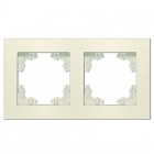 Рамка 2-м Афина универс. сл. кость (ivory) Universal A0044-I