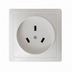 Розетка 1-м ОП 32А 250В IP20 2P+N для плиты с заземл. бел. Universal 5314