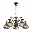 Светильник Caz 5х60Вт E27 IP20 подвесной Freya FR5527PL-05BBZ