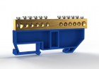 Шина нулевая на DIN-изоляторе 8х12мм 12 отвер. латунь TOKOV ELECTRIC TKE-BCB-812-12-DIN/N