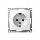 Розетка 1-м СП AtlasDesign 16А IP20 с заземл. механизм бел. SE ATN000143
