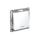 Переключатель проходной 1-кл. СП AtlasDesign 10А IP20 (сх. 6а) 10AX с подсветкой механизм бел. SE ATN000163