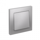 Выключатель 1-кл. СП AtlasDesign 10А IP20 (сх. 1) 10AX в сборе алюм. SchE ATN000312