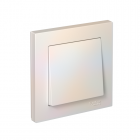 Выключатель 1-кл. СП AtlasDesign 10А IP20 (сх. 1) 10AX в сборе жемчуж. SchE ATN000412