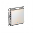 Механизм переключателя 1-кл. СП Atlas Design 10А IP20 (сх. 6а) 10AX с подсветкой жемчуж. SchE ATN000463