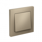 Выключатель 1-кл. СП AtlasDesign 10А IP20 (сх. 1) 10AX в сборе шампань SE ATN000512