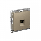 Механизм розетки компьютерной Atlas Design RJ45 шампань SchE ATN000583