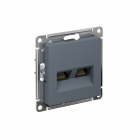 Розетка компьютерная 2-м AtlasDesign RJ45 кат.5E механизм грифель SchE ATN000785