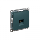 Механизм розетки компьютерной Atlas Design RJ45 изумруд SchE ATN000883