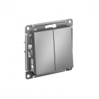 Механизм переключателя проходного 2-кл. СП AtlasDesign 10А IP20 (сх. 6/2) 10AX сталь SchE ATN000965