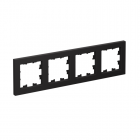 Рамка 4-м Atlas Design универс. карбон SchE ATN001004