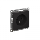 Механизм розетки 1-м СП Atlas Design без заземл. 16А карбон SchE ATN001041